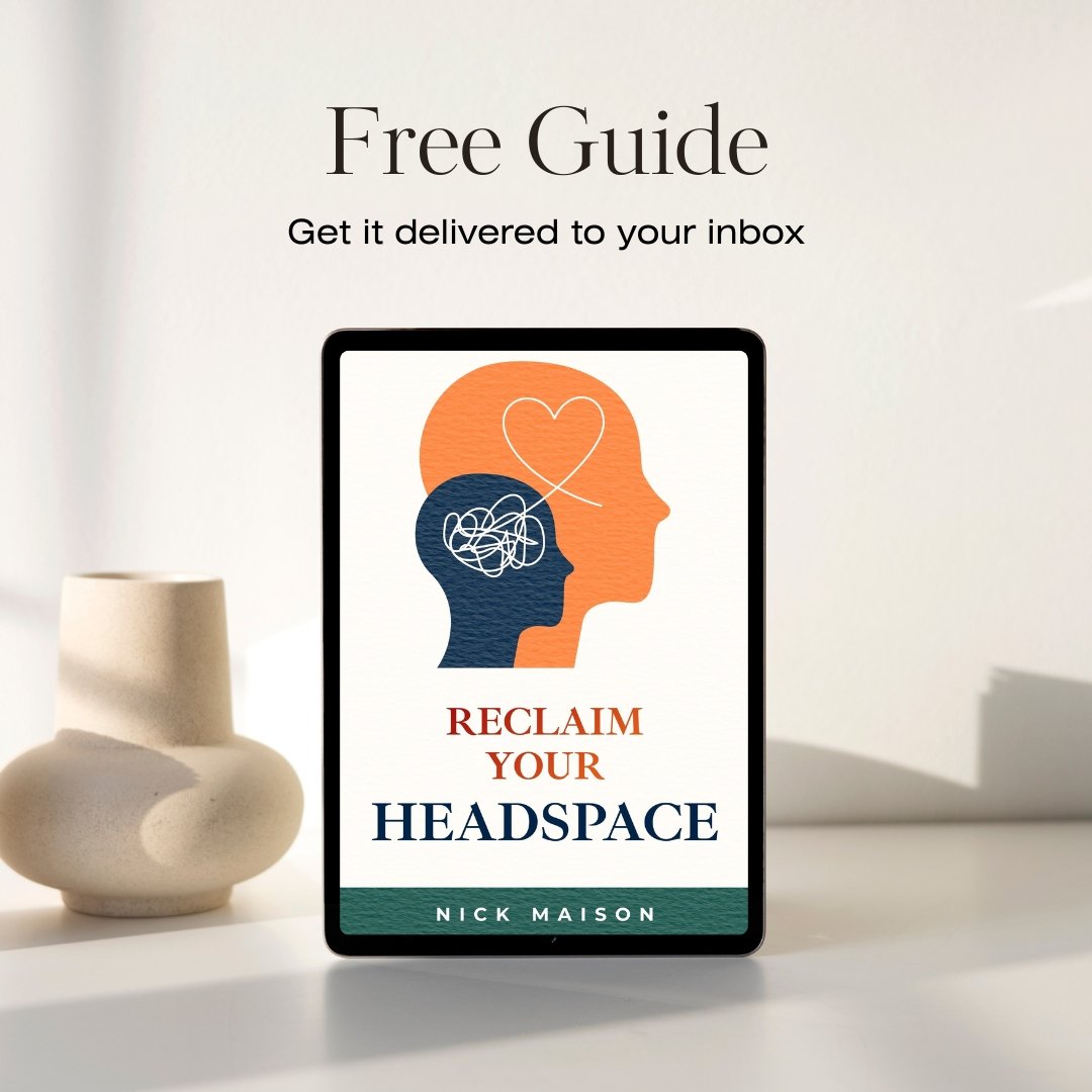 Reclaim Your Headspace a free guide on reducing mental clutter and regaining a sense of calm in midlife
